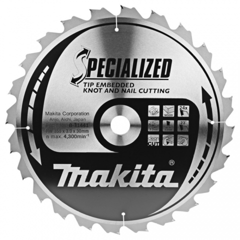 products/Пильный диск для демонтажных работ 355х30х2.2х24T Makita, B-31441