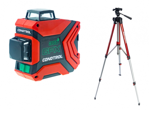 products/Комплект лазерный нивелир CONDTROL GFX360-3 + штатив CONDTROL Н150 (1-5-202)