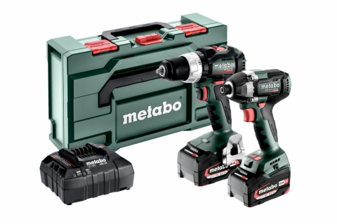 products/Аккумуляторная дрель + гайковерт Metabo COMBO SET 2.8.4 18V BSLTBL+SSD200LTBL 685196000