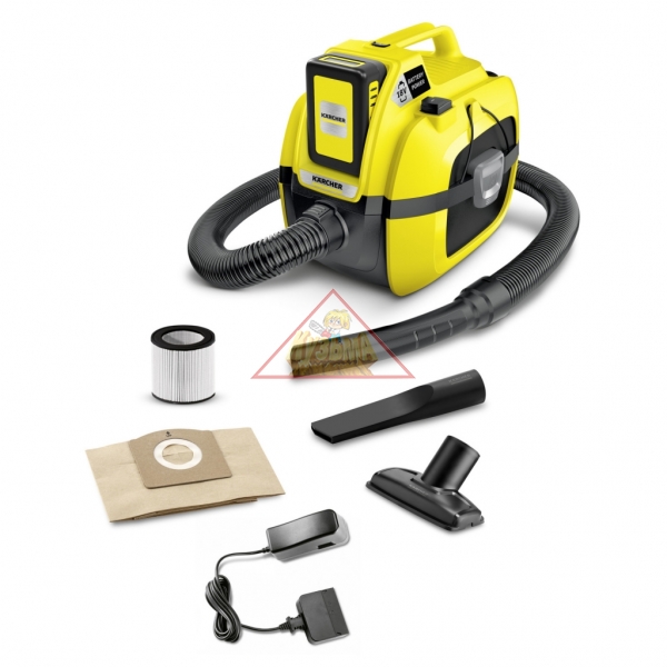 Хозяйственный пылесос Karcher WD 1 COMPACT BATTERY SET 1.198-301.0