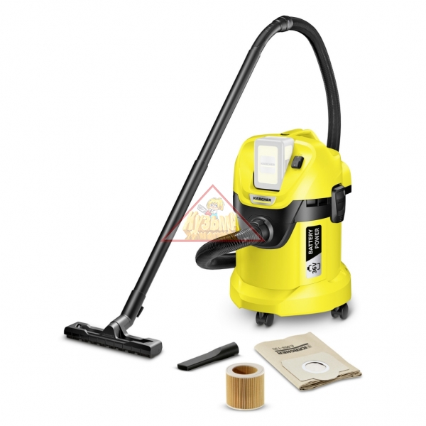 Хозяйственный пылесос Karcher WD 3 BATTERY 1.629-910.0