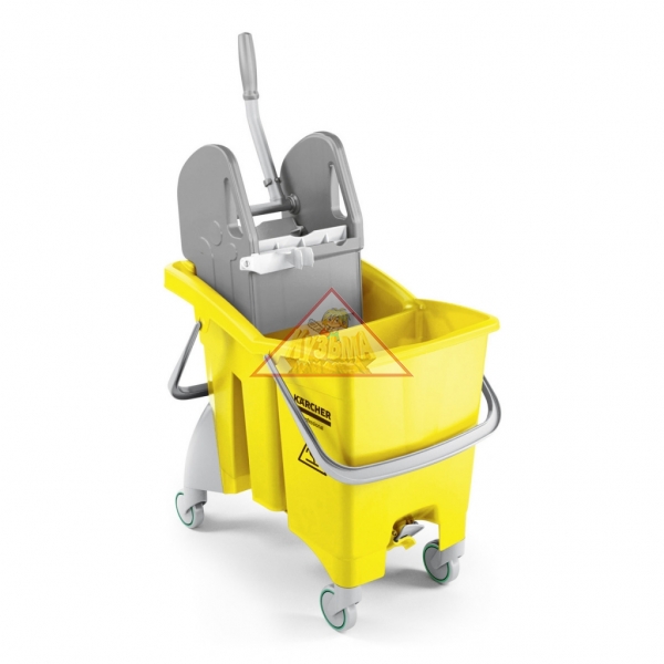 Двухсекционное ведро на колесах с вертикальным отжимом, 30 л 6.999-356.0 Karcher