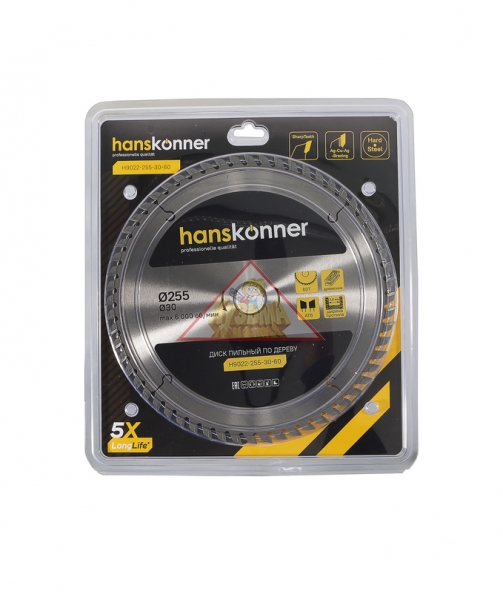 Диск пильный Hanskonner H9022-255-30-60