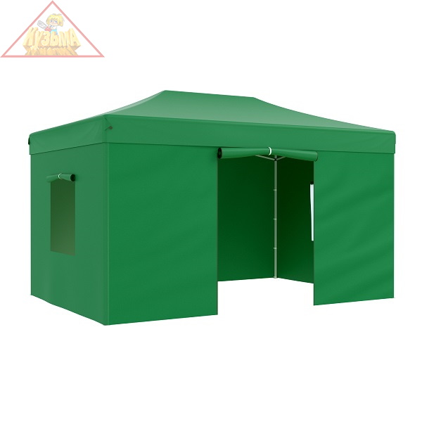 Тент-шатер быстросборный Helex 4336, 3x4,5х3м полиэстер зеленый
