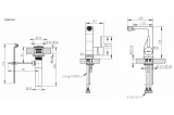 Смеситель для биде Bravat Arc F36061K-ENG