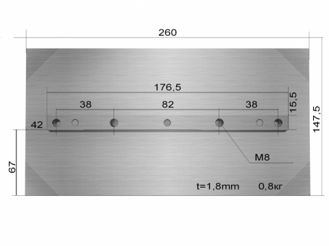 products/Лопасти 800 для TSS DMD1000 (к-т из 4 лопастей) 073187