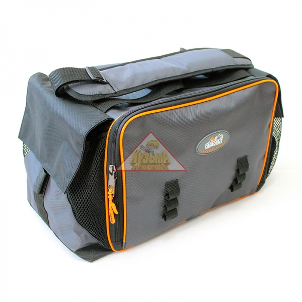 PF-BBK-01 Сумка рыболовная "СЛЕДОПЫТ" Lure Bag XL, 40х28х24 см, цв. серый + 5 коробок Luno 