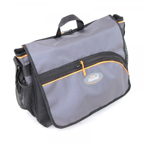 products/PF-BBK-04 Сумка рыболовная "СЛЕДОПЫТ" Street Fishing Bag, 30х38х16 см, цв. серый