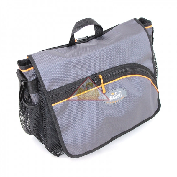 PF-BBK-04 Сумка рыболовная "СЛЕДОПЫТ" Street Fishing Bag, 30х38х16 см, цв. серый