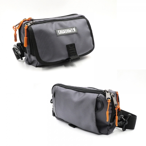 products/PF-BBK-08 Сумка рыболовная "СЛЕДОПЫТ" Street Fishing MultiLock S-Pouch, 13,5х22х8 см, цв. серый