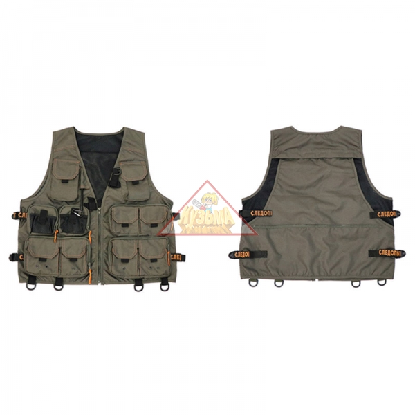 Жилет рыболовный "СЛЕДОПЫТ" Fishing Mesh Vest, р. L/10/, PF-FMV-01