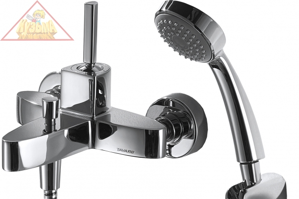 Смеситель для ванны c коротким изливом с аксессуарами Bravat Eco-D, арт. F693158C-B