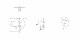 Смеситель для ванны с душем Bravat Rhein PB8429564BW-2-ENG 2-функциональный