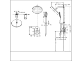 Встраиваемый смеситель для душа Bravat Gina F865104C-A-ENG