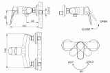 Смеситель для душа Bravat Eler, черный, F9191238BM-01-RUS