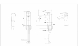 Смеситель для умывальника Bravat Rhein F1429564BW-9-ENG