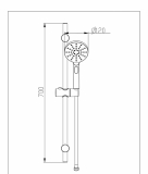 Душевой комплект Bravat Source D171BW черный