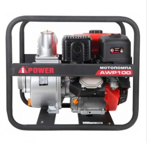 products/Бензиновая мотопомпа для чистой воды A-iPower AWP100, арт. 30141