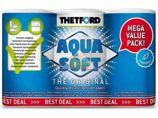 Туалетная бумага для биотуалета Thetford Aqua Soft 202241 6 шт.