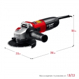 ЗУБР УШМ 125 мм, 800 Вт, компакт УШМ-125-805