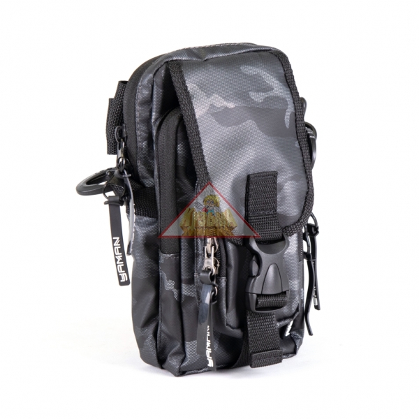 Y-SFML-03 Сумка рыболовная "Yaman" Street Fishing MultiLock V-Pouch, 22х12,5х8 см, цв. серый камуфляж